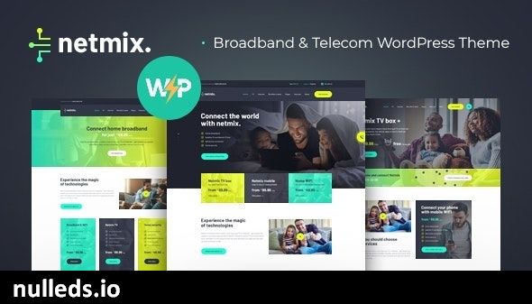 Netmix | Broadband & Telecom Internet Provider  WordPress Theme