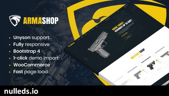 Armashop - Guns and Ammo WooCommerce theme