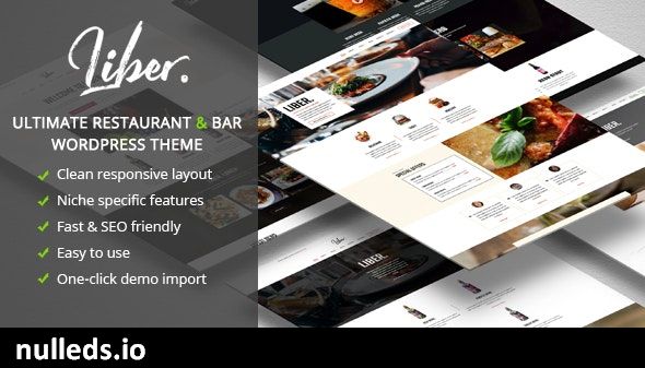 Liber - Ultimate Restaurant & Bar WordPress Theme