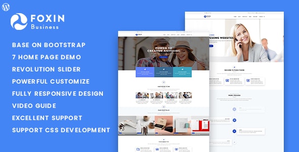 Foxin - Responsive Business WordPress Theme