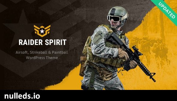 Raider Spirit | Airsoft Club & Paintball WordPress Theme