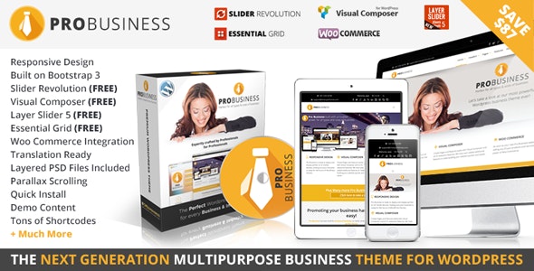 PRO Business - Responsive Multi-Purpose Theme