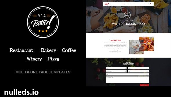 Butter - Professional Restaurant, Bakery, Coffee, Winery and Pizza WordPress Theme