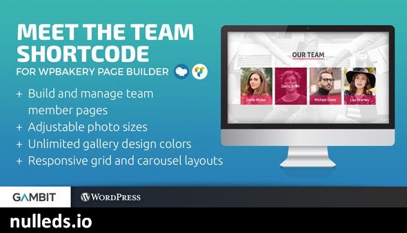 Meet the Team Shortcode for WPBakery Page Builder (formerly Visual Composer)