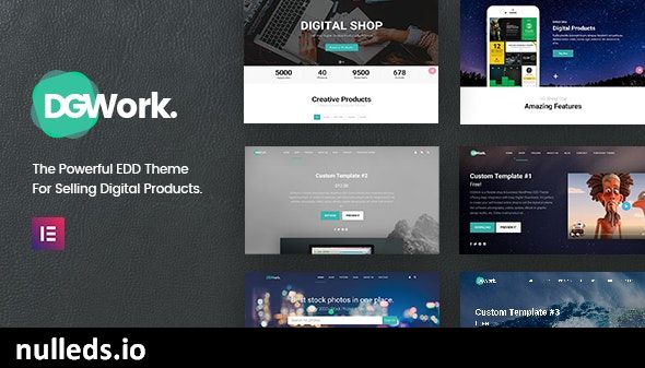 DGWork - Responsive Digital Shop & Market Easy Digital Downloads Theme