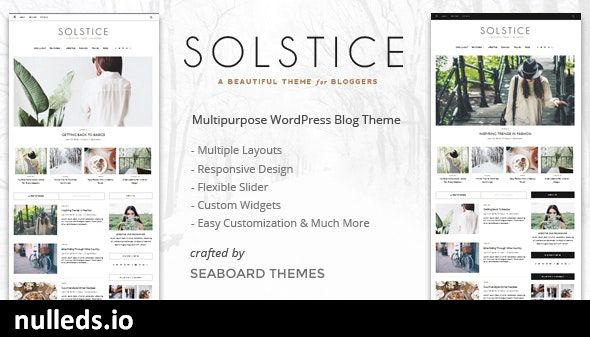 Solstice - Personal & Magazine WordPress Blog Theme