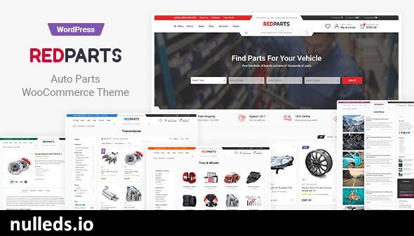 RedParts - Auto Parts WordPress Theme