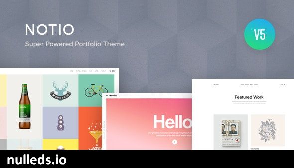 Notio - Creative Portfolio WordPress Theme