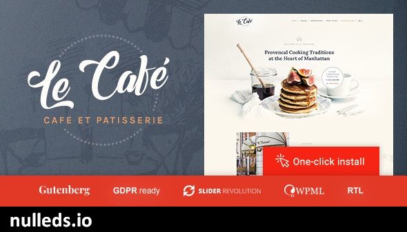 Le Cafe - Bakery & Bistro WordPress Theme