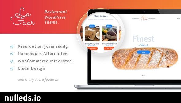 Lafaar - Restaurant & Food Menus WooCommerce Theme