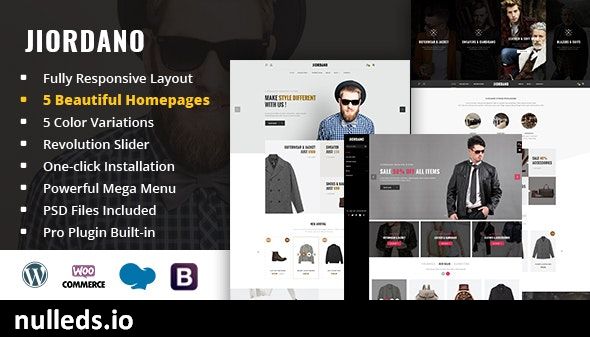 Jiordano - Responsive Fashion WooCommerce WordPress Theme