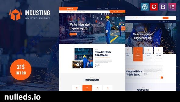 Industing - Factory & Business WordPress Theme