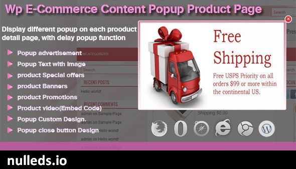 Custom Popup at Product Page for WP e-Commerce