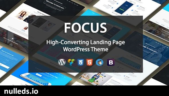 Focus High-Converting Landing Page WordPress Theme