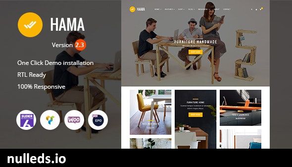 Hama - Store Furniture Home WooCommerce WordPress Theme