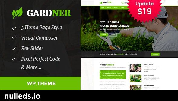 Gardener - Gardening and Landscaping WordPress Theme