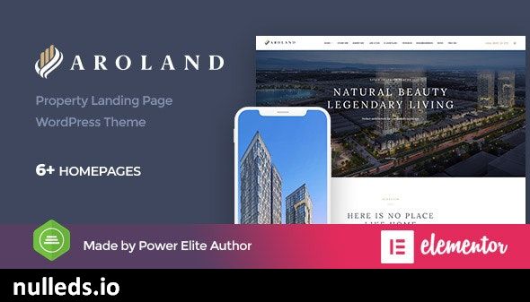 Aroland - Single Property Landing Page WordPress Theme