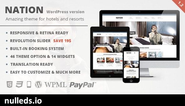 Nation Hotel - Responsive WordPress Theme