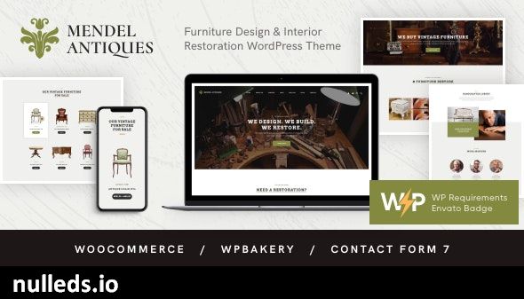 Mendel | Furniture Design & Interior Restoration WordPress Theme