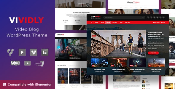 Vividly | Video Blog WordPress Theme