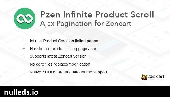 Pzen Infinite Scroll for Zencart - Ajax Pagination