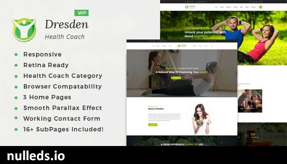 Dresden - WordPress Theme for Fitness and Life Coaching Website