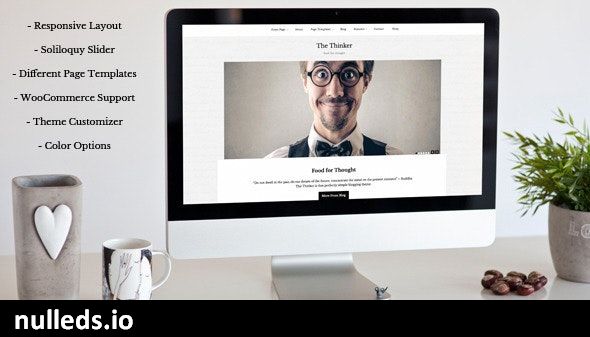 The Thinker - Simple Blogging WordPress Theme