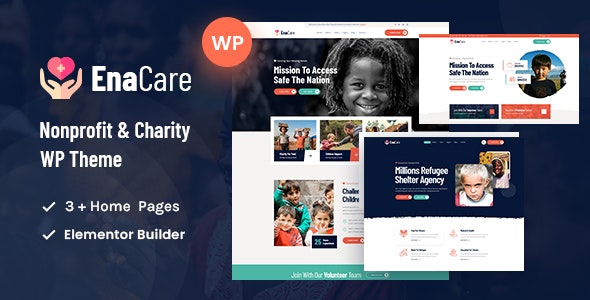 Enacare - NonProfit & Charity Foundation WordPress Theme