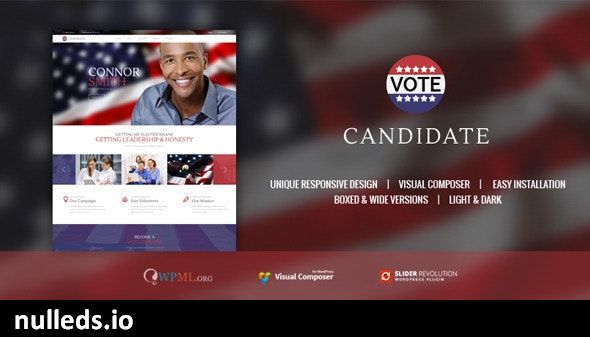 CANDIDATE | Political Campaign, Wordpress Theme