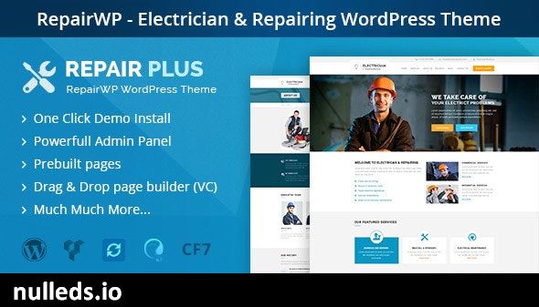 RepairWP - Electronices, Mobile & Computer Repairing WordPress Theme