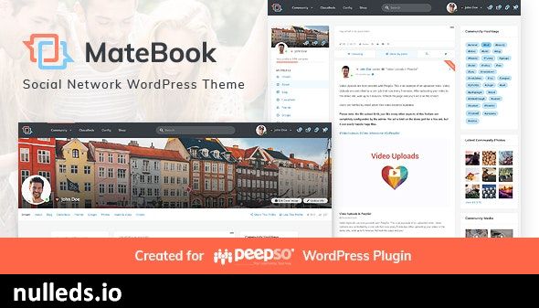 Matebook - Social Network WordPress Theme