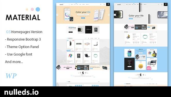 Material - Electronics WooCommerce WordPress Theme