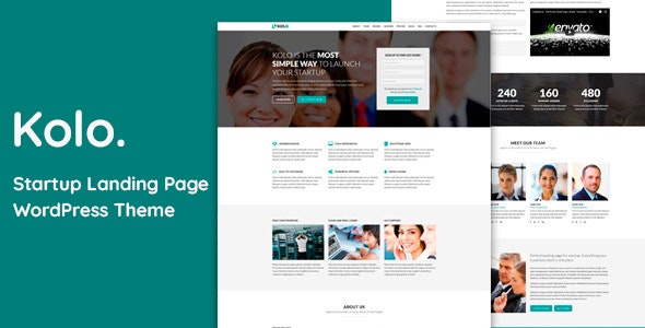 Kolo -  Startup Landing Page WordPress Theme