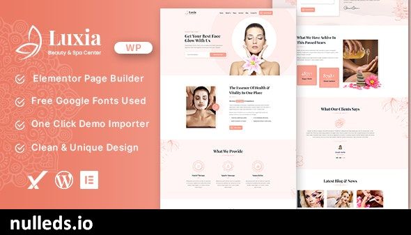 Luxia Beauty & Spa Center WordPress Theme