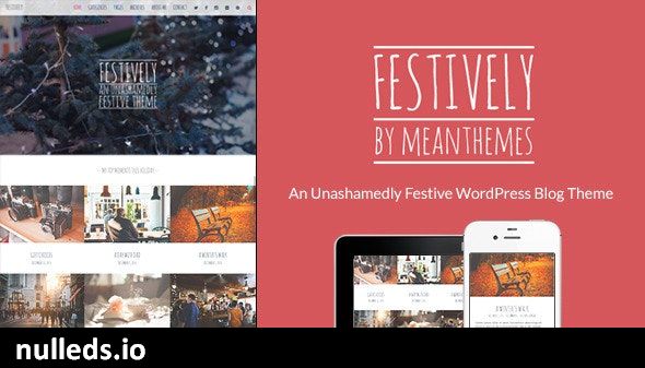 Festively: An Unashamedly Festive Blog Theme