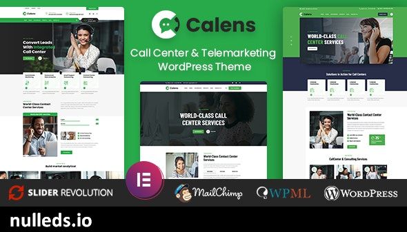 Calens - Call Center Services WordPress Theme