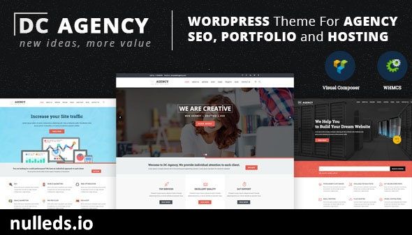 DC Agency : WordPress Theme For Creative Agency, Hosting, SEO Services