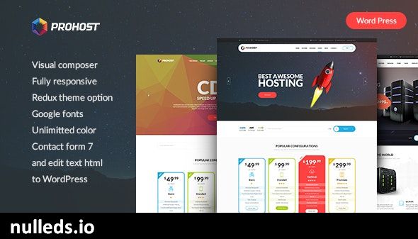 ProHost - Power Pack Hosting WordPress Theme