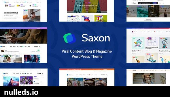 Saxon - Viral Content Blog & Magazine Marketing WordPress Theme