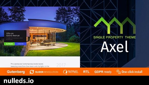 Axel - Single Property Real Estate Theme