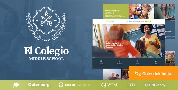 El Colegio - School & Education WP Theme with LMS