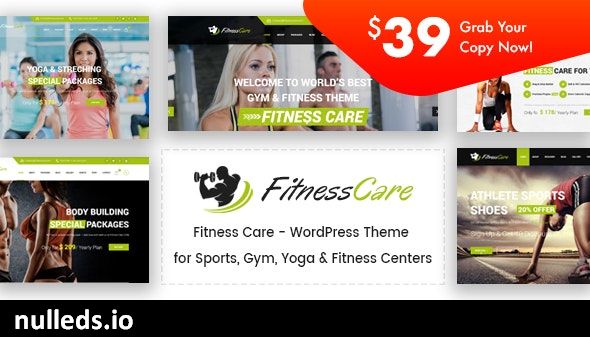 Fitness Care - Gym WordPress Theme