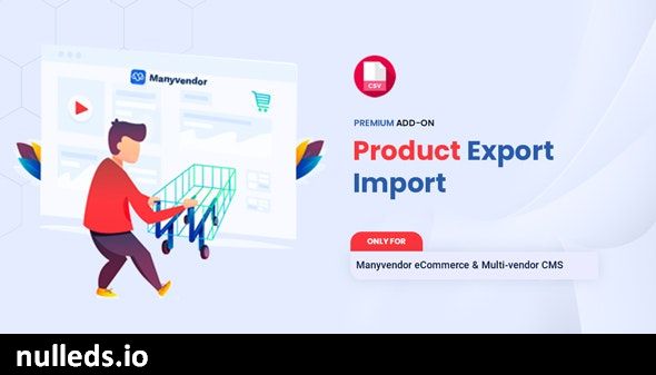 Manyvendor Product Export Import Addon