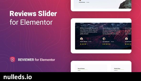 Reviewer – Reviews Slider for Elementor