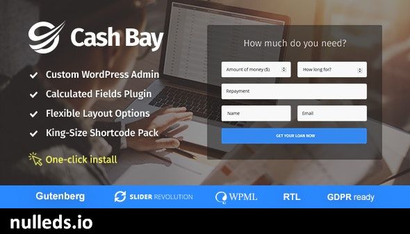 Cash Bay - Loan & Credit Money WP Theme