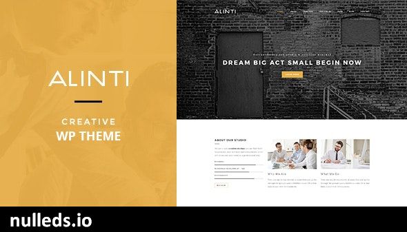 Alinti - Minimal Creative WordPress Portfolio