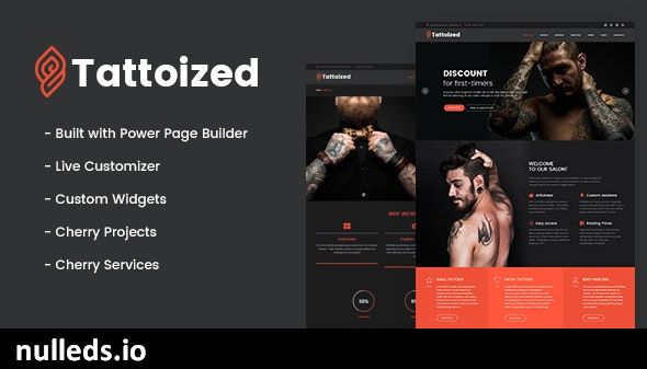 Tattoized - Tattoo Salon WordPress Theme