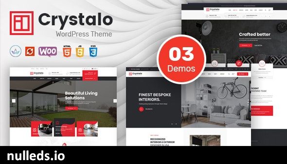 Crystalo - Architecture and Interior Design WordPress Theme