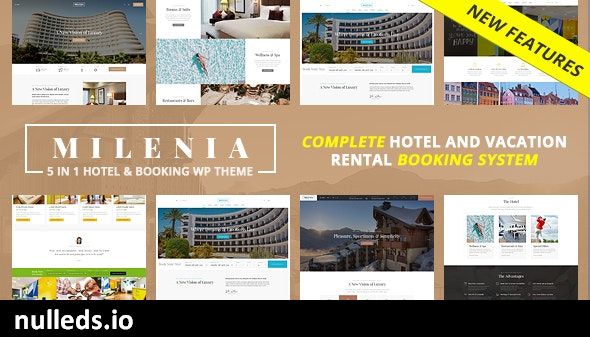 Milenia - Hotel & Booking WordPress Theme