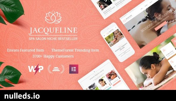 Jacqueline | Spa & Massage Salon Beauty WordPress Theme + Elementor